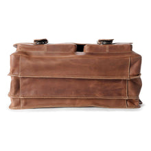 Lade das Bild in den Galerie-Viewer, Umhängetasche Büffelleder doppelter Riemenverschluss-Rucksäcke und Umhängetaschen-Aunts & Uncles-Lederhaus Schliesselberger